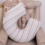 Almofada Amamentação em Tricot Listras Alto Relevo Flick