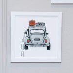 Quadro Bordado Fusca World