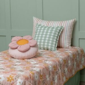 Kit Base Floral Para Cama de Solteiro