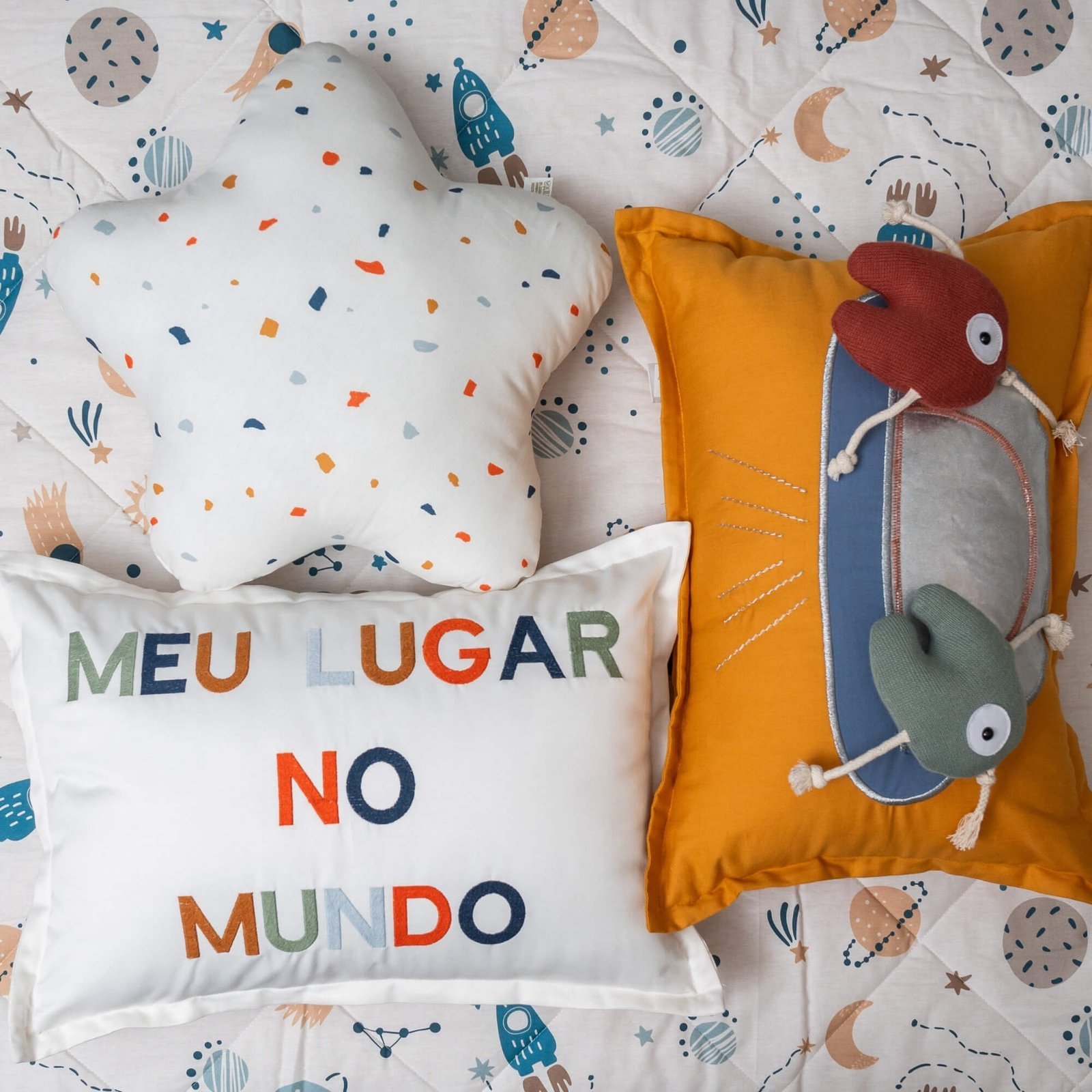 Kit Meu Lugar no Mundo Para Cama de Solteiro - Imagem 2