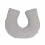 Almofada de Amamentação Tricot Trança Cinza Claro 1