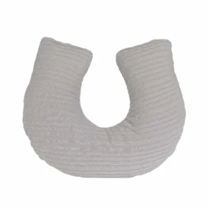 Almofada de Amamentação Tricot Trança Cinza Claro 1