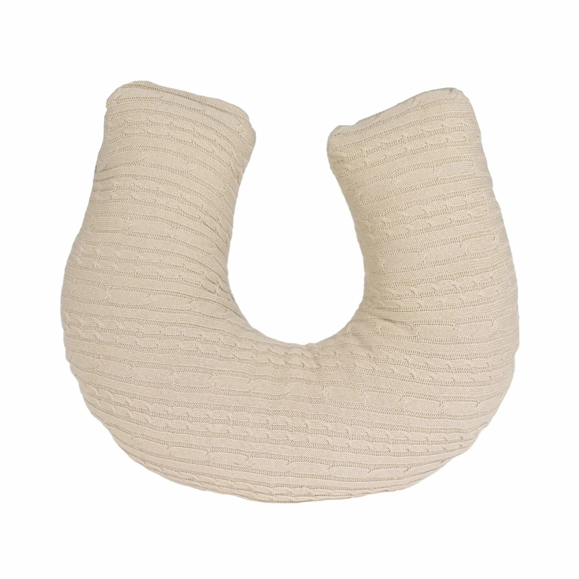 Almofada de Amamentação Tricot Trança Geada 1